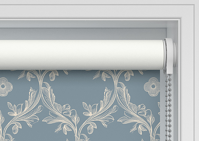 Trellis Prints, Vine and Bloom Raffs Blue - Twist&Fit Roller Blind - Image 10